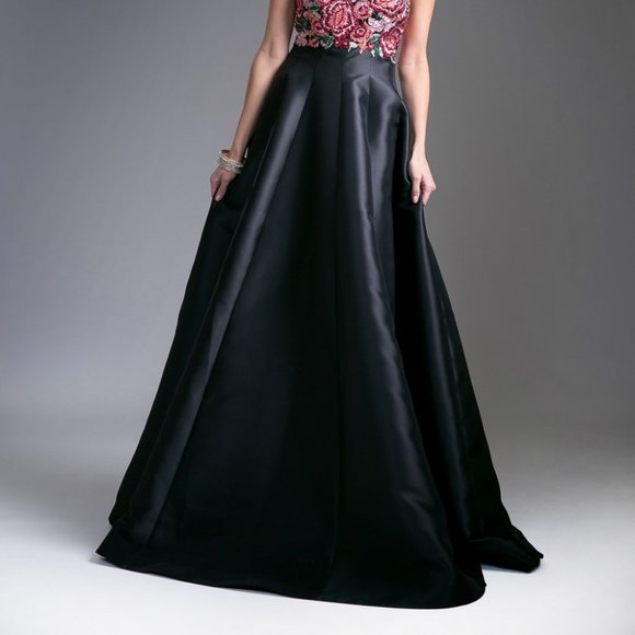 Illusion Halter Neckline A-Line Dress CDC80325 - Picture 4 of 5